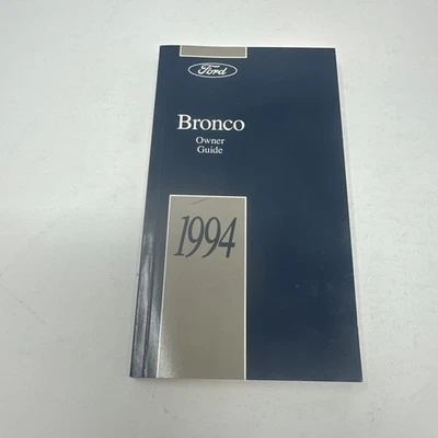 1994 Ford Bronco Owners Manual User Guide - Image 1 of 2