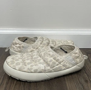 North Face ThermoBall Traction Pantoletten Hausschuhe Leopardenmuster creme Damengröße 8 - Bild 1 von 9
