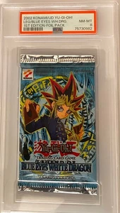 Yugioh  1st Ed Legend of Blue Eyes White Dragon  Foil Pack Psa 8 last one - Picture 1 of 1