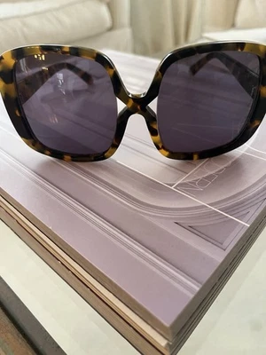 Auténticas gafas de sol Karen Walker para mujer de gran tamaño tortuga Foto 1 de 4