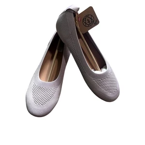 FitFlop Allegro Damen-Ballerinas mehrfarbig Strick flach, weich fliederfarben Größe 8 - Bild 1 von 8
