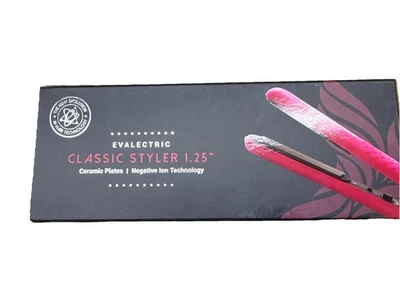 Plancha/plancha de pelo de lujo Evalectric 100 % cerámica - rosa Foto 1 de 3