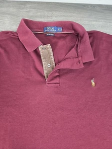 Polo Ralph Lauren Hemd Herren XL Tall Burgundy LS Pima Soft Touch Flaw Flesh Pony - Bild 1 von 19