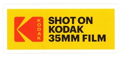 Shot On Kodak 35MM Film Logo Sticker (Reproduction) - Image 1 of 2
