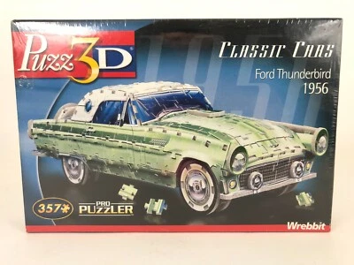 Puzz 3D Ford Thunderbird 1956 Wrebbit 3-D Puzzle 357 pc NOS sealed - Image 1 of 3