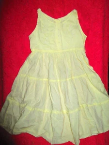 Strasburg Pale Yellow Girls Cotton Spring Dress Size 5 - Picture 1 of 2