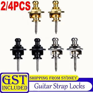 2/4PCS Schaller Style Guitar Strap Lock Straplocks Compatible With Gibson Fender - Picture 1 of 12