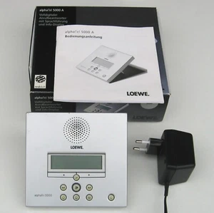 Loewe AlphaTel 5000A silber ▪ Anrufbeantworter digital, LC-Display, AB, ovp - Bild 1 von 5