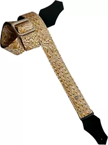 COURROIE GUITARE GET'M GET'M AUSSIE GATOR WESTERN CREAM - Bild 1 von 2