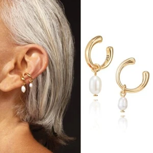 NEW! JENNY BIRD - Romi Pearl Ear Cuffs - Picture 1 of 2