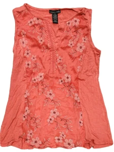 NUEVO Top para mujer RXB sin mangas rosa desteñido talla pequeña - Imagen 1 de 1