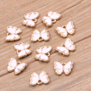 10pcs Multiple Styles Butterfly Charms DIY Earrings for Jewelry Making Craft