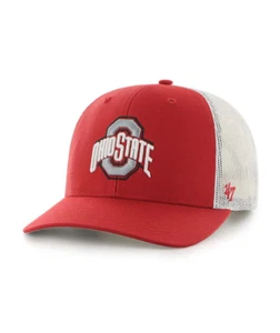 Ohio State Buckeyes NCAA '47 Red Trucker Mesh Snapback Hat - Picture 1 of 2
