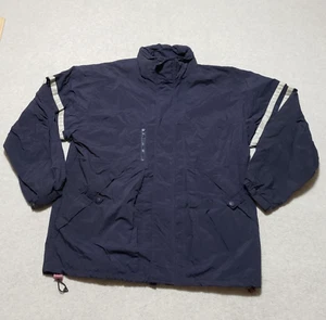 Chaqueta cortavientos ligera azul adulto grande California Outerwear vintage - Imagen 1 de 10