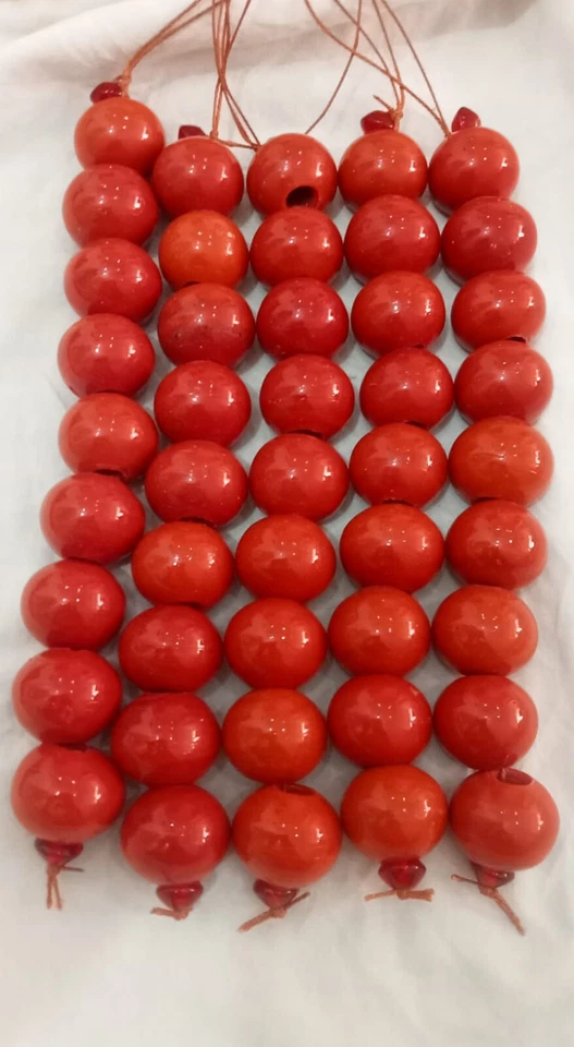 25pc Large Beads 25mm Round beads, Big hole beads handmade glass - Image 1 of 1