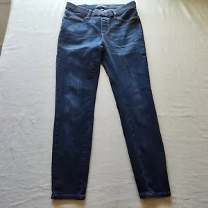 Judy Blue Jeans Pull On Womens 11/30 Dark Blue Stretch Mid Rise Slim Fit JB8846 - Picture 1 of 16