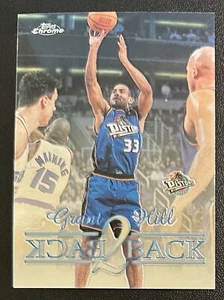 1999 Topps Chrome Basketball GRANT HILL Back 2 Back Insert #B7 Pistons HOF - Picture 1 of 2