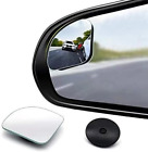 2Pcs Fan Shaped Blind Spot Mirror, 360 Degree Adjustabe HD Glass Blind Spot Mirr