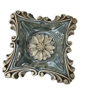 VINTAGE L BRYAN PLASTER FRENCH BLUE ART DECO ASHTRAY 62 NORMAL WEAR - Picture 1 of 12