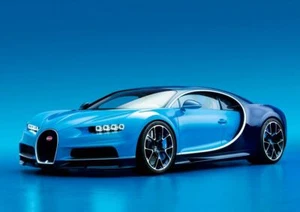 BUGATTI CHIRON Sport Car Large Poster Wall Art Print Size A4 A2 A1 A0 MADE IN UK - Picture 1 of 4