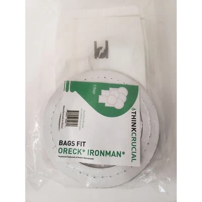 Think Crucial Oreck Ironman Vacuum Bags Set of 5 bags NEW PN#700953602657 - Image 1 of 2