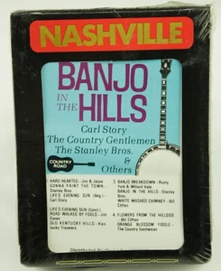 NOS Banjo In The Hills Stanley Bros 8-Track Tape Sealed Black Cart Country Road - Picture 1 of 3