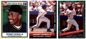 1991, 1993 & 1994 Post Cereal Baseball Bobby Bonilla Pirates Mets Card Lot