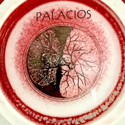 Palacios Art Pottery Bowl Anatomy Decals in Black and Gold Vintage - Image 1 of 4