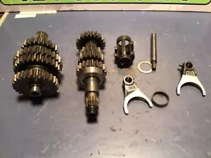 2005 05-07 SUZUKI RMZ450 RMZ 450 Transmission Tranny Gears Shaft Shift Forks - Picture 1 of 8