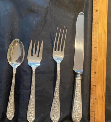 JUEGO RAMILLETE STIEFF STERLING PARA 12 por 4 JUST IN SERÁ PULIDO 48 PIEZAS Foto 1 de 4