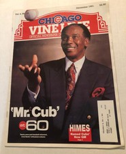 1991 December Chicago Cubs Vine Line Vol 6, No. 12. Ernie Banks. 34 pages