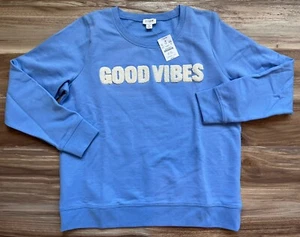 J. Sudadera para mujer Crew Factory "Good Vibes" - Imagen 1 de 5