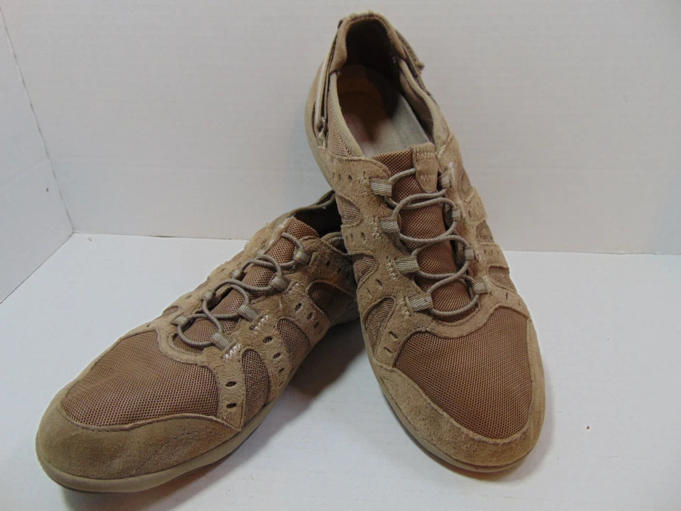 Bass Propel (Tiffany) Stabilizer Walking Shoes - Women 8.5M Tan Suede and Mesh - Image 1 of 4