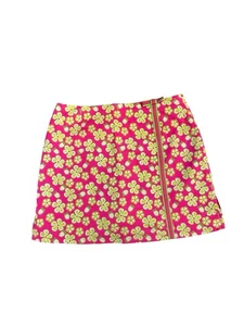 Vintage Lilly Pulitzer taglia 4 Dune Buggy rosa e verde stampa floreale coccinella golf skort - Foto 1 di 5