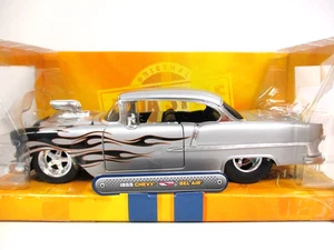 JADA DUB CITY - SUPERCHARGED 1955 CHEVROLET BEL AIR PRO-STREET DRAG CAR - 1/24 - Picture 1 of 16