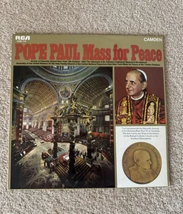 Pope Paul VI Mass for Peace in Australia Religious Vinyl Record Historical RCA - Picture 1 of 5