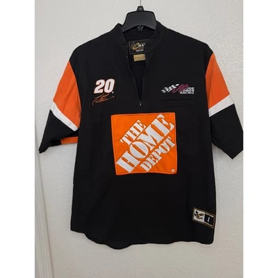 Tony Stewart Home Depot 20 Nascar Racing Shirt Mens Large Short Sleeve - Image 1 of 4