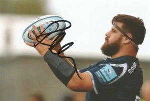SALE SHARKS RUGBY UNION: ROB WEBBER SIGNED 6x4 ACTION PHOTO + COA - Bild 1 von 1