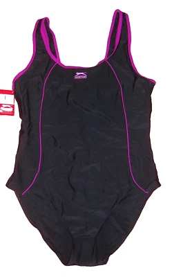 Badeanzug Swimsuit Slazenger Schwarz / Pink   -   Gr. 46  / Gr. 3XL   (NEU!!!) - Bild 1 von 4