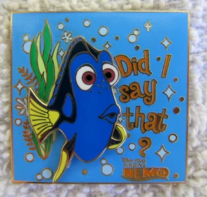 Disney Pin Finding Nemo - Dory - Did I Say That? - Pin 46962 With Free Button - Picture 1 of 5