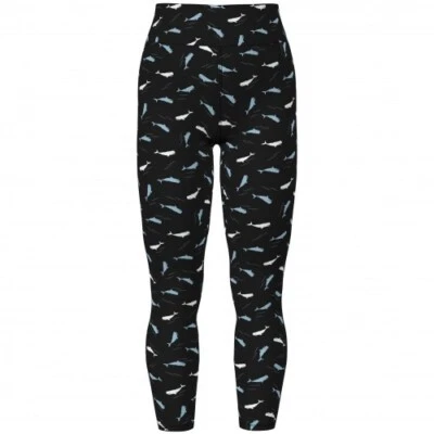 TC2 Lularoe Leggings Animal Blue White Whales on Solid Black NEW 376129 - Image 1 of 2