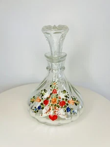 Vintage Glass Decanter Carafe 5.5” X 4” - Bild 1 von 5