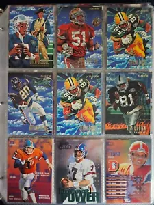225 Football Trading Cards Collection in Binder. Joe Montana, John Elway, Marino - Picture 1 of 10