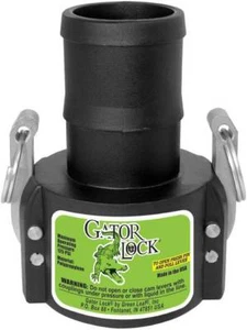 Green Leaf Gatorlock 3 Inch Female Coupler x 3 Inch Hose Barb - GLP300C - Picture 1 of 2