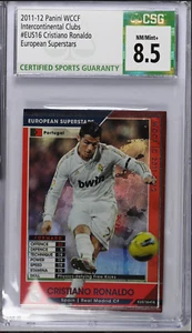 2011-12 Panini WCCF Intercon Clubs EUS16 Cristiano Ronaldo CSG Grade 8.5 - Picture 1 of 2