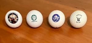 Lot of Four (4) Order of the Elks Lodge Vintage Collectible Logo Golf Balls - Picture 1 of 5