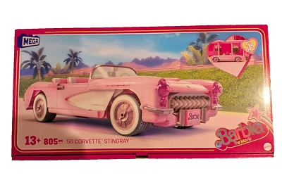 Mega Blocks Showcase Barbie '56 Corvette Stingray from The Barbie Movie - Image 1 of 3