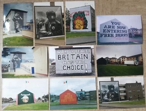 Original Hand Taken 1990s Photos Of Irish Republican Murals Derry. - Picture 1 of 13