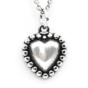 Collar con dije de corazón - plata de ley 925 - #2140 - Imagen 1 de 5
