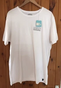 White Animal Mens T Shirt/New & Tags/Size Large/Black Graphic Logo Design/Surf - Picture 1 of 7